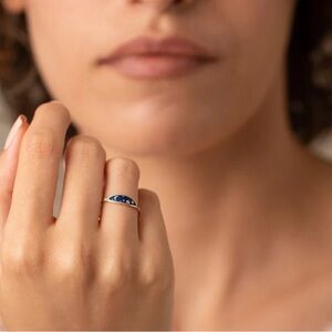 14k Gold Plated Celestial Galaxy Ring. New.